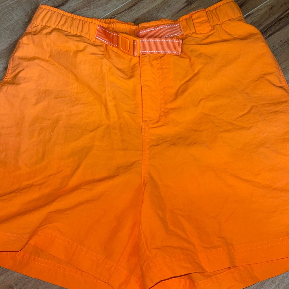 Lands End Men's orange Swim & hiking shorts lined has built in belt - Picture 1 of 13